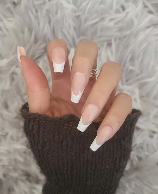White tip nails